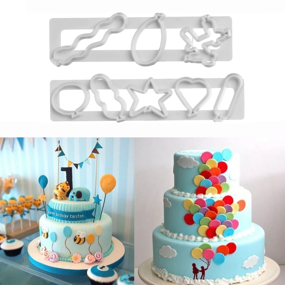 2Pcs/Set New Popular Balloon Shape Plastic Fondant Cake Mold Biscuits Cutter Embossed Molds Cake Decorating Tool Bakeware
2Pcs/Set New Popular Balloon Shape Plastic Fondant Cake Mold Biscuits Cutter Embossed Molds Cake Decorating Tool Bakeware