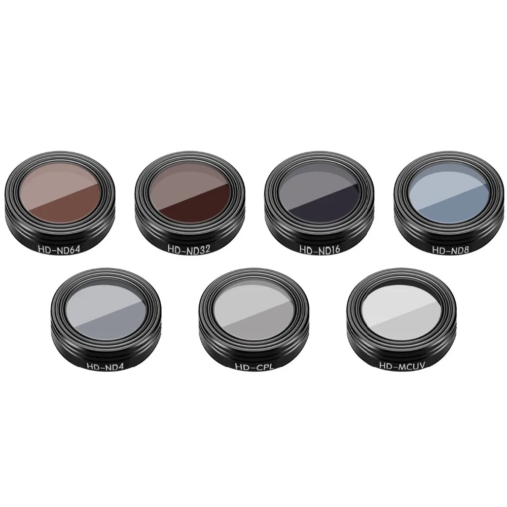 7 Pieces UV+CPL+ND4+ND8+ND16+ND32+ND64 Lens Filters for DJI Mavic Air RC Quadcopter Drone Accessories Waterproof Aluminum Alloy
7 Pieces UV+CPL+ND4+ND8+ND16+ND32+ND64 Lens Filters for DJI Mavic Air RC Quadcopter Drone Accessories Waterproof Aluminum Alloy