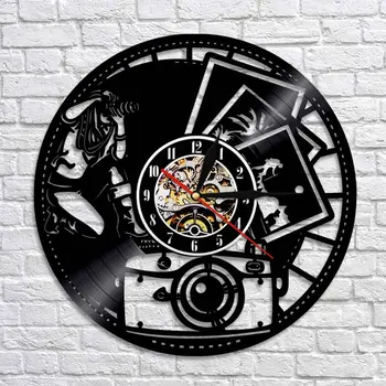 Photography Vinyl Record Wall Clock Photographer Taking The Photo Wall Art Decor For Photo Gallery Gift For Photographer
Photography Vinyl Record Wall Clock Photographer Taking The Photo Wall Art Decor For Photo Gallery Gift For Photographer