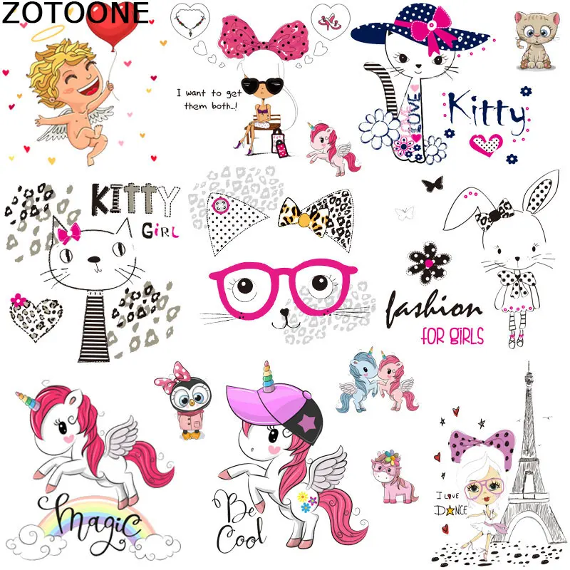 ZOTOONE Cute Unicorn Accessory Printing Sticker DIY Heat Transfer Vinyl Alphabet Owl Clothing Ironing Patch Washing Resistance D
ZOTOONE Cute Unicorn Accessory Printing Sticker DIY Heat Transfer Vinyl Alphabet Owl Clothing Ironing Patch Washing Resistance D