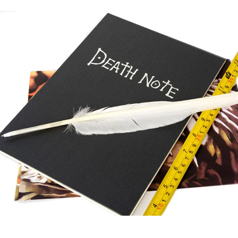 Anime Death Note Notebook With Quill Pen Light Yagami Raito Kira Cosplay Writing Pads School Student Gift 26cm Long 19.5cm Wide
Anime Death Note Notebook With Quill Pen Light Yagami Raito Kira Cosplay Writing Pads School Student Gift 26cm Long 19.5cm Wide