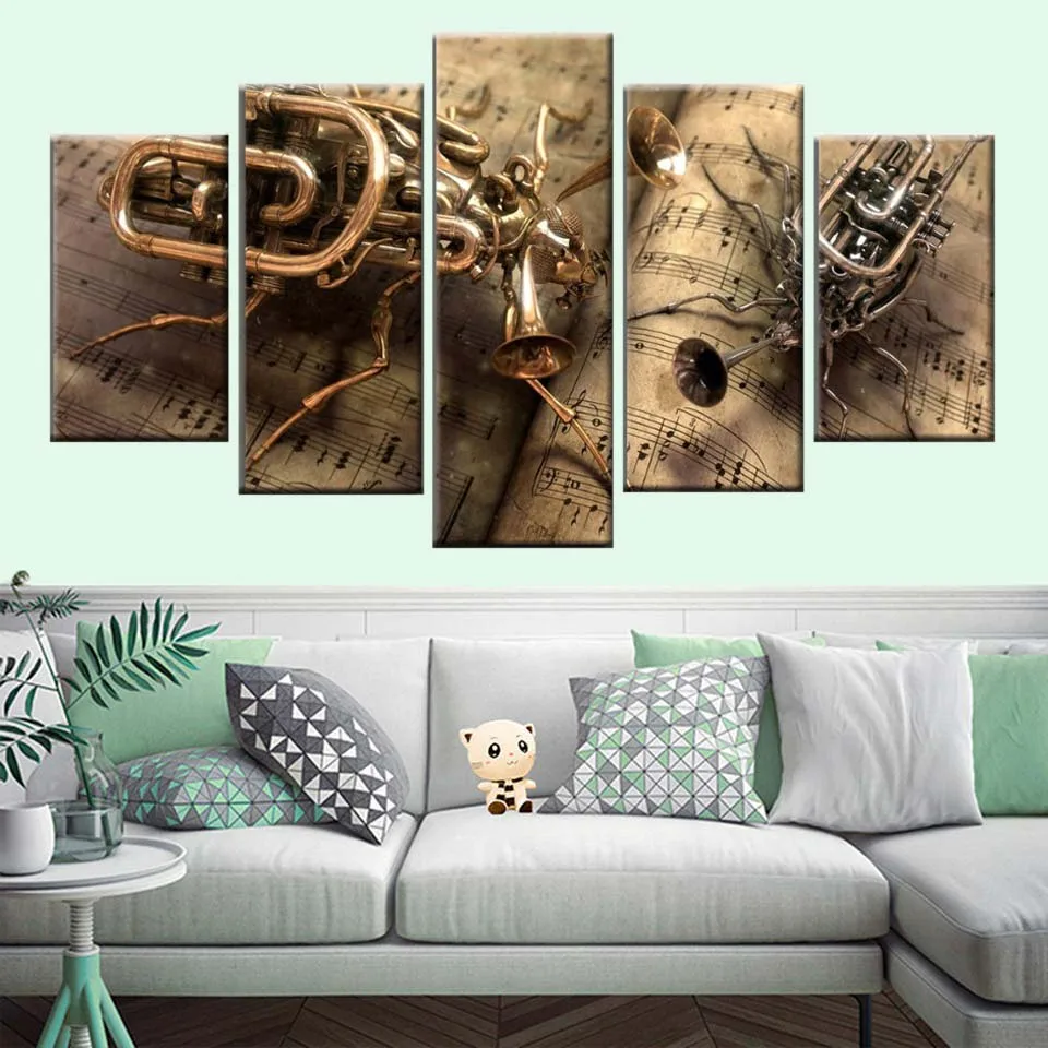 Print canvas poster decoration 5 pieces of musical instrument large and jazz music symbol painting wall art modular
Print canvas poster decoration 5 pieces of musical instrument large and jazz music symbol painting wall art modular