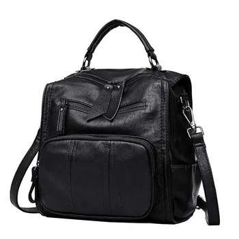 Woman Backpack Soft Leather Backpack Casual Student Bag Wild Travel backpack women mochila feminina sac a dos femme
Woman Backpack Soft Leather Backpack Casual Student Bag Wild Travel backpack women mochila feminina sac a dos femme