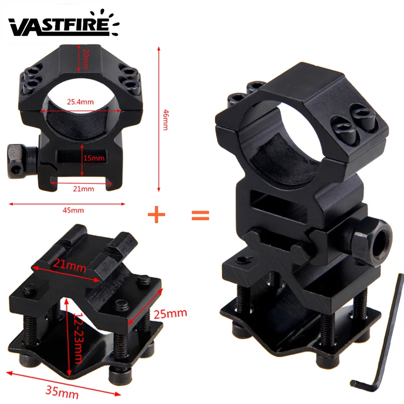 Tactical Double Barrel Rail 20mm Picatinny/Weaver Barrel Flashlight Rifle Bipod Laser Mount Adapter Adjustable Scope Ring
Tactical Double Barrel Rail 20mm Picatinny/Weaver Barrel Flashlight Rifle Bipod Laser Mount Adapter Adjustable Scope Ring