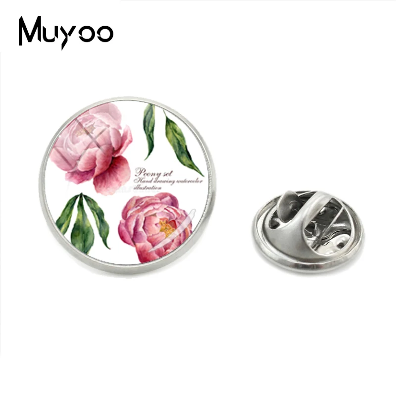 2018 New Fashion Arrival Vintage Peony Flowers Drawing Role Glass Cabochon Round Shirt Collar Pin Gifts Jewelry Metal Lapel Pins
2018 New Fashion Arrival Vintage Peony Flowers Drawing Role Glass Cabochon Round Shirt Collar Pin Gifts Jewelry Metal Lapel Pins