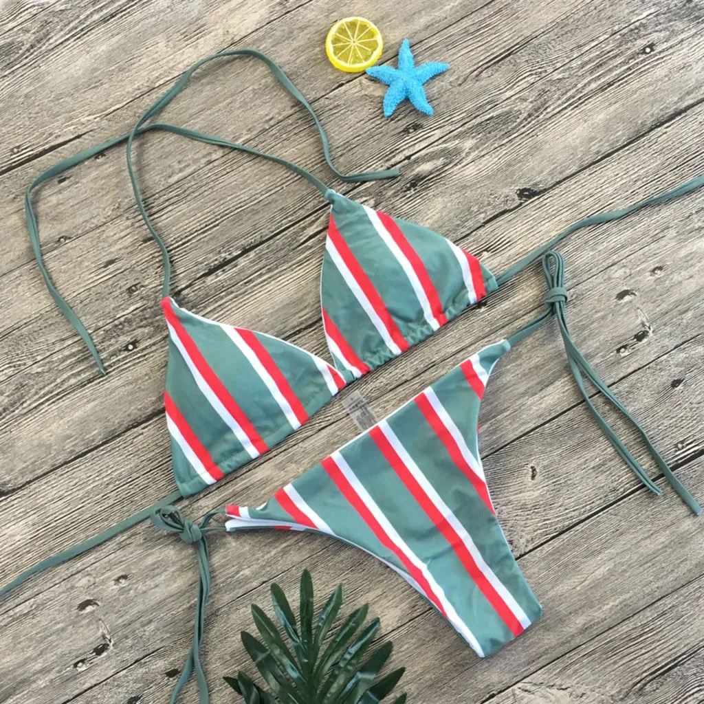 Women 2 Piece Striped Printed Tops Bottoms Bikini Set Swimsuits Swimwear Biquinis Feminino 2019 Sexy Bikini Set
Women 2 Piece Striped Printed Tops Bottoms Bikini Set Swimsuits Swimwear Biquinis Feminino 2019 Sexy Bikini Set