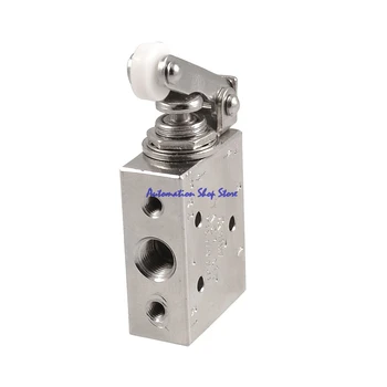 Pneumatic Switch Valve TAC2-41P Silver Tone Alloy 2 Position 5 Way Roller Lever Mechanical Valve
Pneumatic Switch Valve TAC2-41P Silver Tone Alloy 2 Position 5 Way Roller Lever Mechanical Valve
