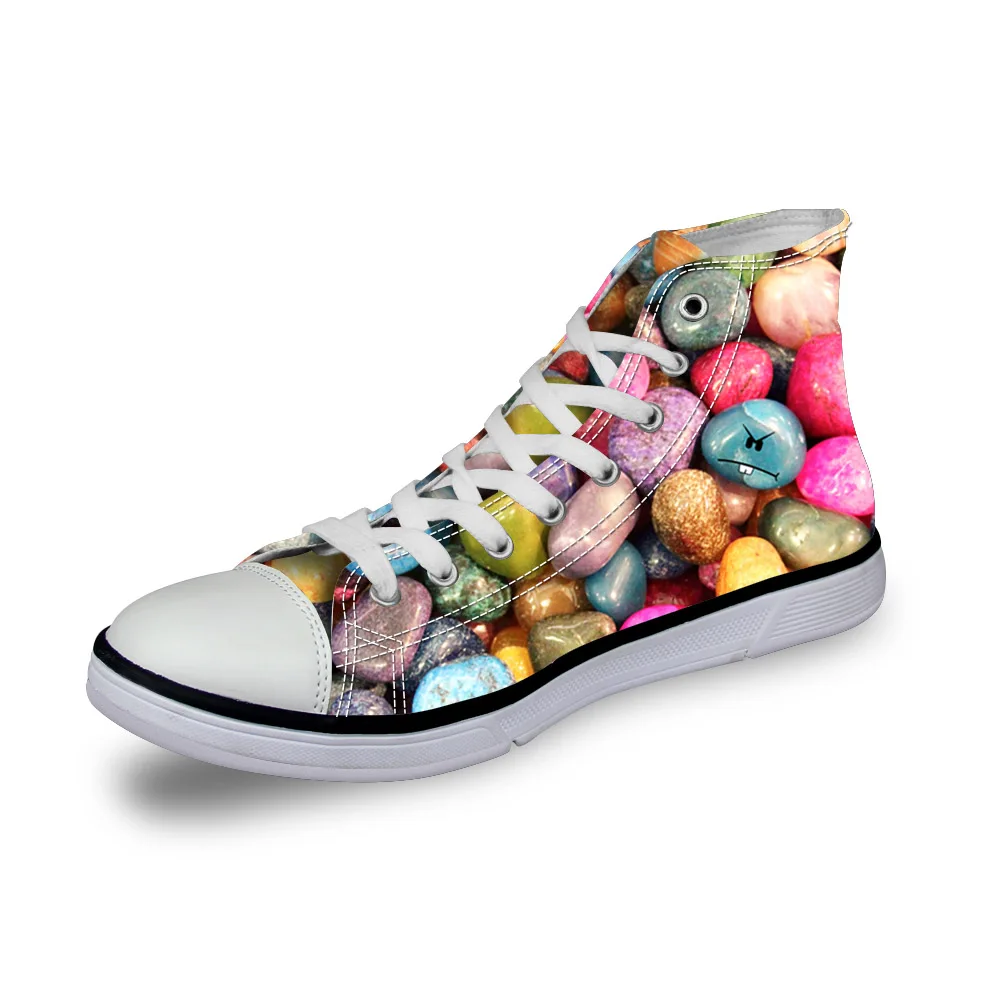 Noisydesigns High top canvas women sneakers vintage vulcanized flat shoes ladies rainbow color stones 3D print girls footwear
Noisydesigns High top canvas women sneakers vintage vulcanized flat shoes ladies rainbow color stones 3D print girls footwear