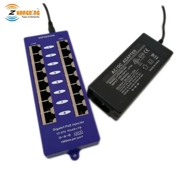 48 Voltage 60 Watts Power Adapter And Gigabit Security PoE Injector 8 Port Power Over Ethernet
48 Voltage 60 Watts Power Adapter And Gigabit Security PoE Injector 8 Port Power Over Ethernet