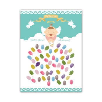 Customized Name Date Creative Fingerprint DIY Guest Book For Baby Shower Birthday Party and First Communion Guestbook HK115
Customized Name Date Creative Fingerprint DIY Guest Book For Baby Shower Birthday Party and First Communion Guestbook HK115
