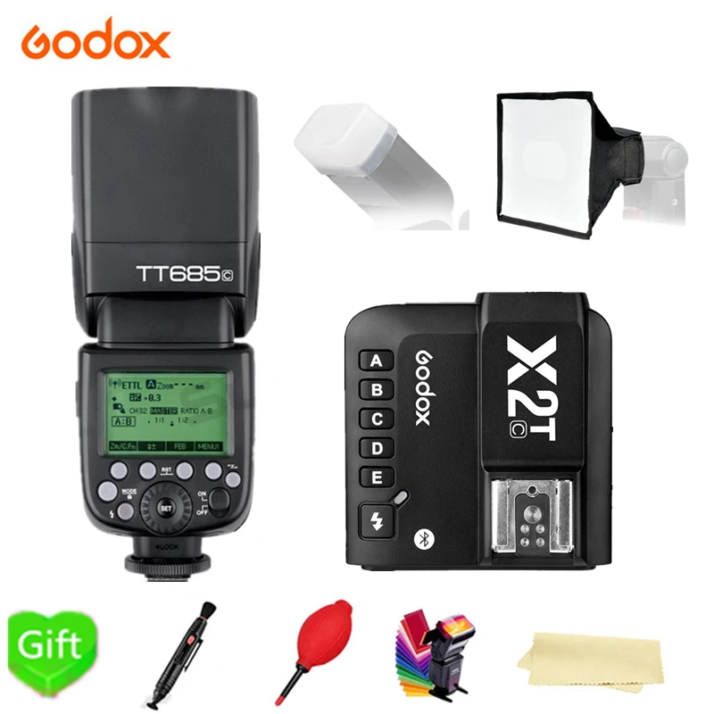 Godox Speedlite Flash TT685-C/N/S/F/O 2.4G HSS TTL Wireless + X2T-C/N/S/F/O Trigger for Canon Nikon Sony Fujifilm Olympus Camera
Godox Speedlite Flash TT685-C/N/S/F/O 2.4G HSS TTL Wireless + X2T-C/N/S/F/O Trigger for Canon Nikon Sony Fujifilm Olympus Camera