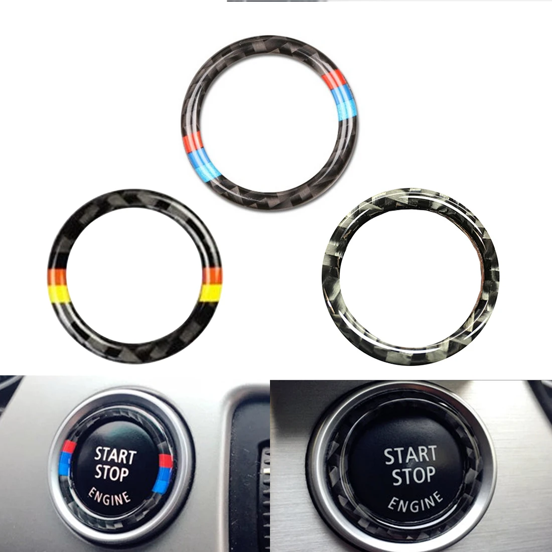 Carbon Fiber Car Engine Start Stop Ring Trim M Sport Car Ignition Key Ring 3 Series For BMW E90 E92 E93 Car Accessories
Carbon Fiber Car Engine Start Stop Ring Trim M Sport Car Ignition Key Ring 3 Series For BMW E90 E92 E93 Car Accessories