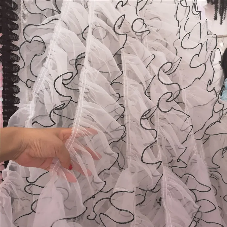 Exquisite precision organza ruffles lace fabric tightly hem pleated lace trim skirt cuffs doll clothes lace accessories
Exquisite precision organza ruffles lace fabric tightly hem pleated lace trim skirt cuffs doll clothes lace accessories