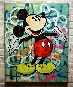 Free shipping modern pop artist graffiti art by hand painted on canvas no frame
Free shipping modern pop artist graffiti art by hand painted on canvas no frame