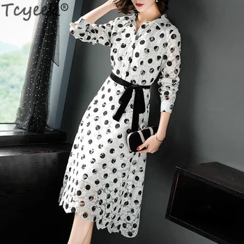 Tcyeek Spring Summer Lace Dress Women Polka Dot Dress Long Party Dresses Elegant Slim Dresses Vestidos De Fiesta 2019 LWL1680
Tcyeek Spring Summer Lace Dress Women Polka Dot Dress Long Party Dresses Elegant Slim Dresses Vestidos De Fiesta 2019 LWL1680