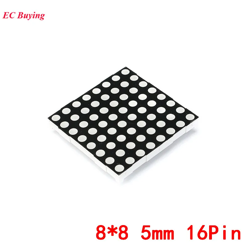 8x8 5mm Dot Matrix 8*8 16Pin Digital Tube Red Common Anode LED Display DIY Electronic Module 2088BS For Arduino
8x8 5mm Dot Matrix 8*8 16Pin Digital Tube Red Common Anode LED Display DIY Electronic Module 2088BS For Arduino