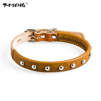Punk Style Spiked Pet Dog Collar Genuine Leather Round Bullet Mushroom nails Rivet Studded Necklace Strap Collar Pet roducts
Punk Style Spiked Pet Dog Collar Genuine Leather Round Bullet Mushroom nails Rivet Studded Necklace Strap Collar Pet roducts
