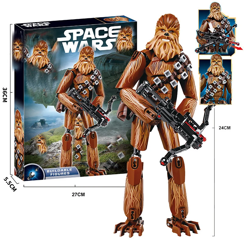 Star Wars General Grievous K-2SO Darth Vader Compatible legoing Starwars Kylo Ren Clone Trooper Building Blocks Models Toys
Star Wars General Grievous K-2SO Darth Vader Compatible legoing Starwars Kylo Ren Clone Trooper Building Blocks Models Toys