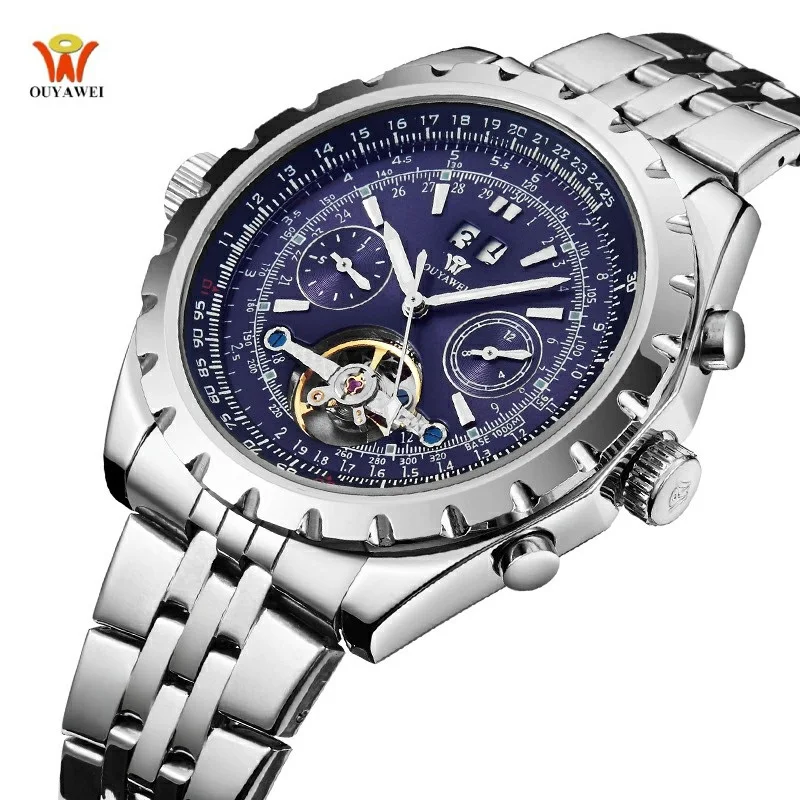 Luxury Waterproof Big Dial Date Stainless Steel Band Brand Men Watches Automatic Mechanical Self-Winding Man Tourbillon Watch
Luxury Waterproof Big Dial Date Stainless Steel Band Brand Men Watches Automatic Mechanical Self-Winding Man Tourbillon Watch