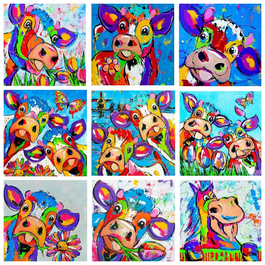 5d diamond painting color cow chicken picture full square diamond mosaic rhinestone 3D diamond embroidery watercolor cartoon
5d diamond painting color cow chicken picture full square diamond mosaic rhinestone 3D diamond embroidery watercolor cartoon