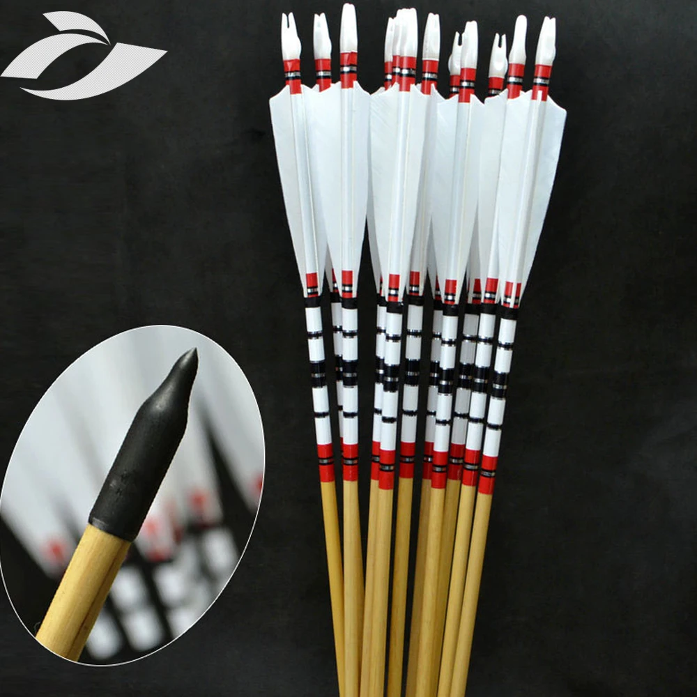 6PCS 80cm Handmade Natural Wooden Arrows Bolts W Turkey Feather For 25-50lbs Longbow Recurve Bow Archery Shooting
6PCS 80cm Handmade Natural Wooden Arrows Bolts W Turkey Feather For 25-50lbs Longbow Recurve Bow Archery Shooting