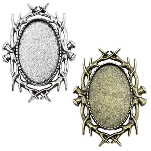 18x25mm Inner Dia Vintage Oval Blank Setting Bezel Blank Base Cabochon Brooch with Base For DIY Brooch 5pcs/lot K04629
18x25mm Inner Dia Vintage Oval Blank Setting Bezel Blank Base Cabochon Brooch with Base For DIY Brooch 5pcs/lot K04629