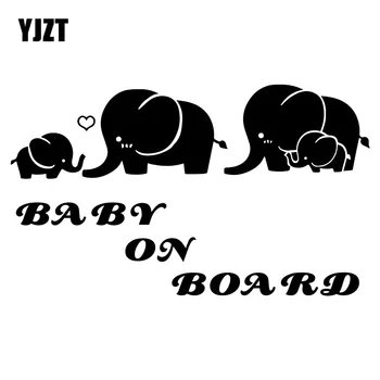 YJZT 16.5X9.7CM Family Elephants Cartoon Animals Love Car Sticker BABY ON BOARD Warning Sign Decal C25-0238
YJZT 16.5X9.7CM Family Elephants Cartoon Animals Love Car Sticker BABY ON BOARD Warning Sign Decal C25-0238