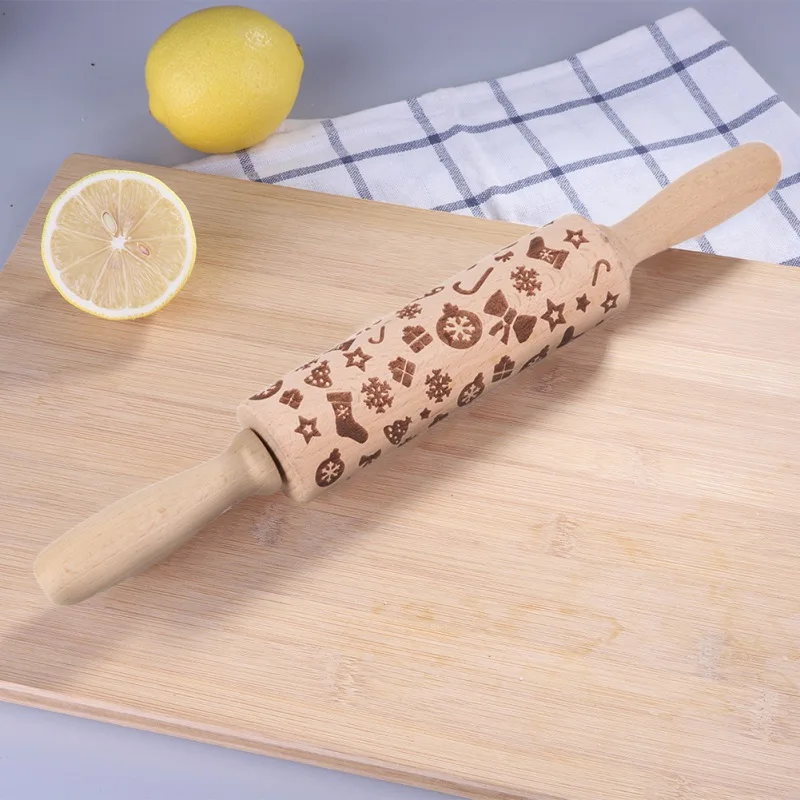 9 Styles Christmas Embossing Rolling Pin Baking Cookies Biscuit Fondant Cake Dough Engraved Roller Reindeer Snowflake
9 Styles Christmas Embossing Rolling Pin Baking Cookies Biscuit Fondant Cake Dough Engraved Roller Reindeer Snowflake