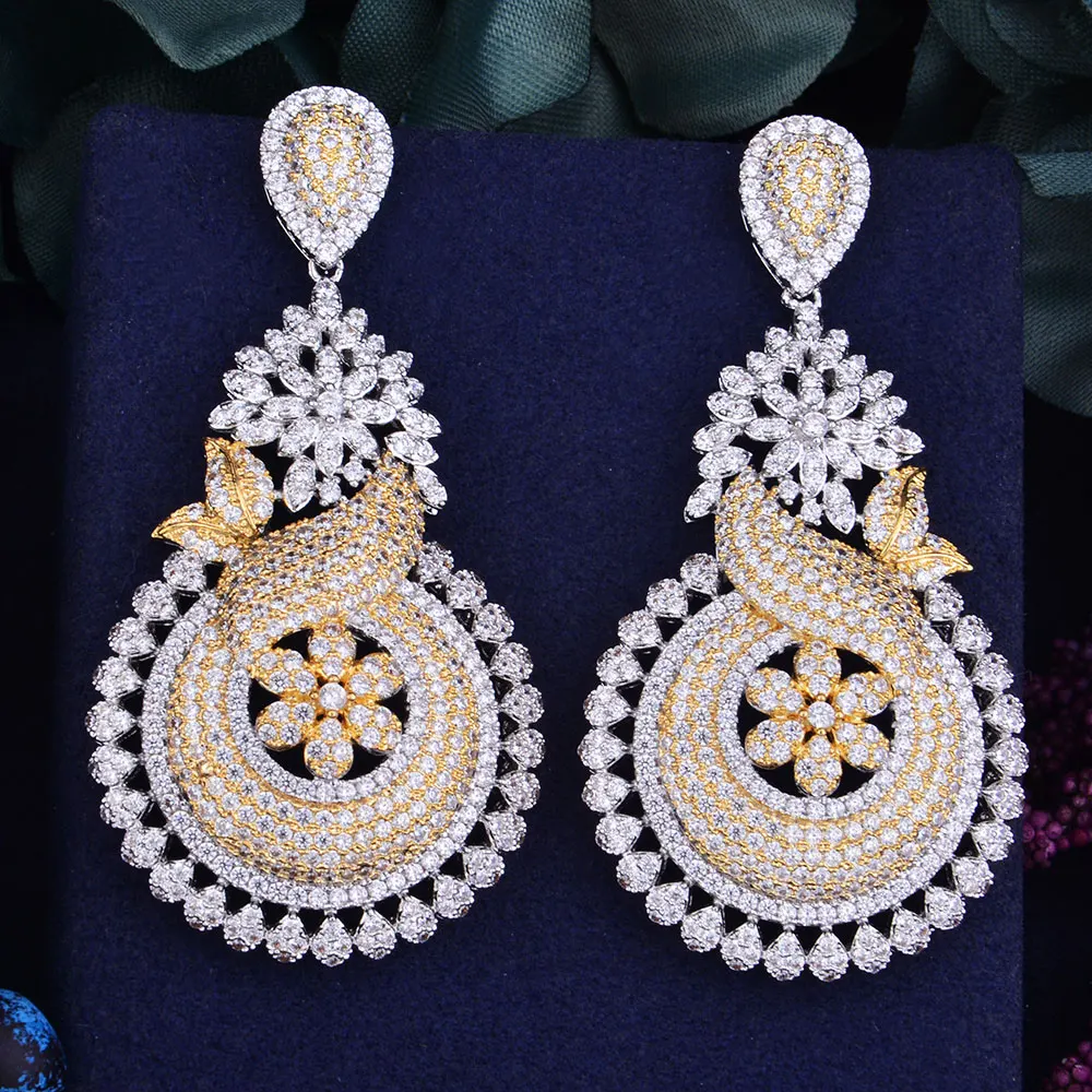 GODKI 66mm Flower Leaf Luxury Trendy Full Mirco Cubic Zirconia Setting Naija Wedding Women Earring Fashion Jewelry
GODKI 66mm Flower Leaf Luxury Trendy Full Mirco Cubic Zirconia Setting Naija Wedding Women Earring Fashion Jewelry