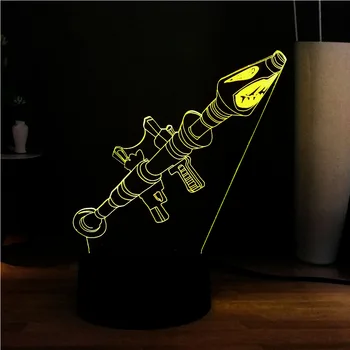 Cool Rocket Launcher Royale Game 3D Novel LED PCS Night Light 7Color Change RGB Children Birthday Party Atmosphere Illusion Gift
Cool Rocket Launcher Royale Game 3D Novel LED PCS Night Light 7Color Change RGB Children Birthday Party Atmosphere Illusion Gift