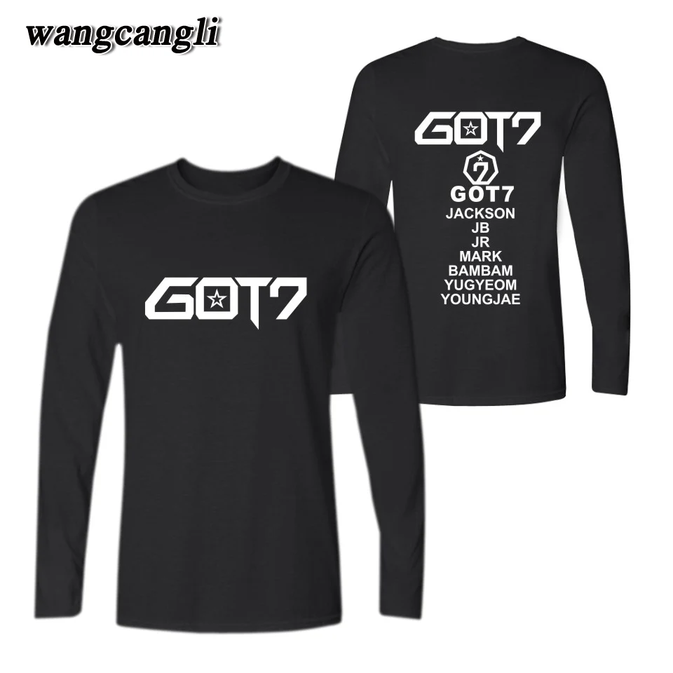 2019 Korean GOT7 Long Sleeve Tshirt T shirt Women Men Fashion Hip Hop T-shirt Women Spring Cotton Plus Size Kpop T shirts Tops
2019 Korean GOT7 Long Sleeve Tshirt T shirt Women Men Fashion Hip Hop T-shirt Women Spring Cotton Plus Size Kpop T shirts Tops