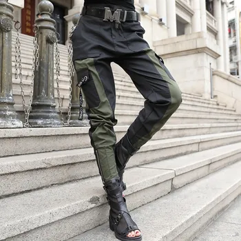 European Summer Women Loose Thin Stitching Military Pants Harem Pants Casual Cropped Trousers Army Green Streetwear Punk Pant
European Summer Women Loose Thin Stitching Military Pants Harem Pants Casual Cropped Trousers Army Green Streetwear Punk Pant