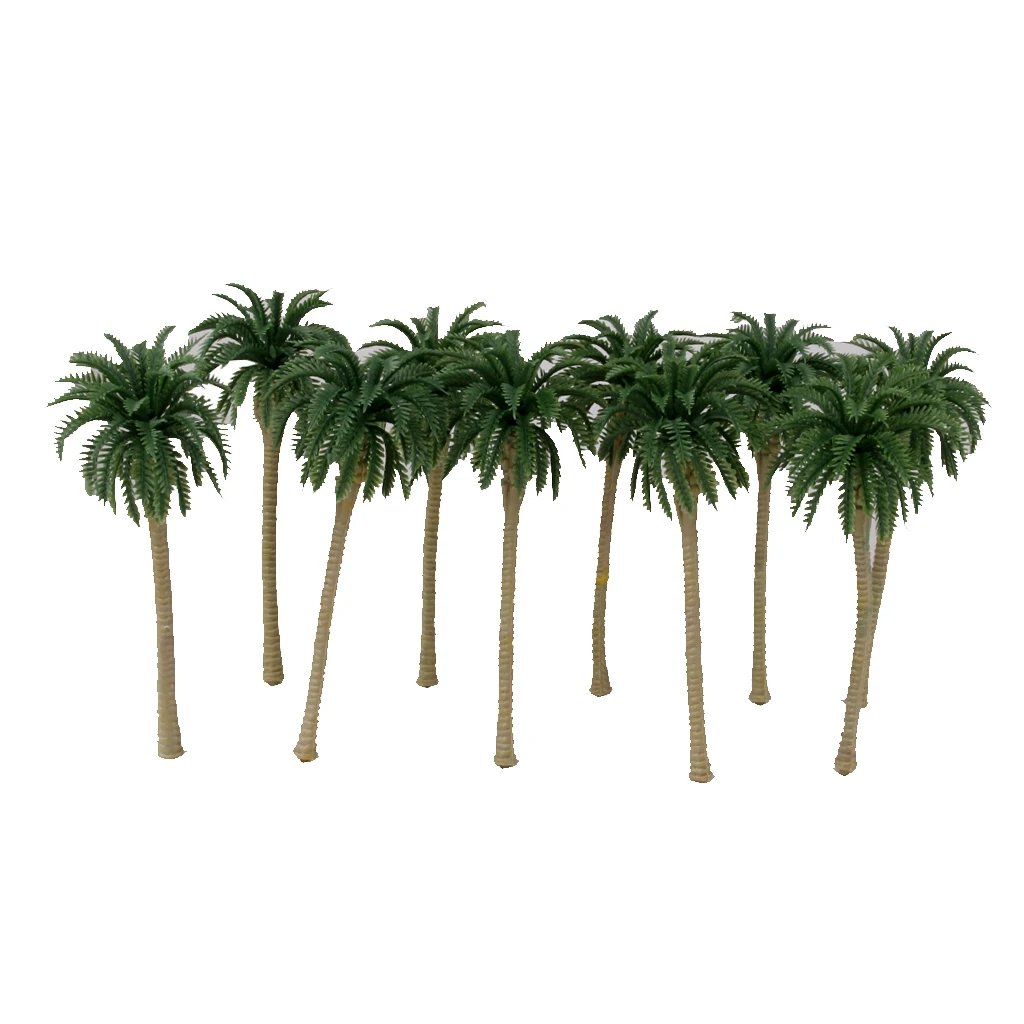 MagiDeal 27Pcs Landscape Layout Model Tree Palm Trees Rain Forests HO O N Z Scale
