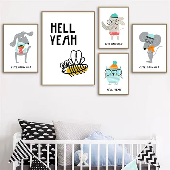 Cartoon Cute Animal Nursery Home Decor Nordic Canvas Painting Living Room Bedroom Wall Print Poster Minimalist Lovely Picture
Cartoon Cute Animal Nursery Home Decor Nordic Canvas Painting Living Room Bedroom Wall Print Poster Minimalist Lovely Picture