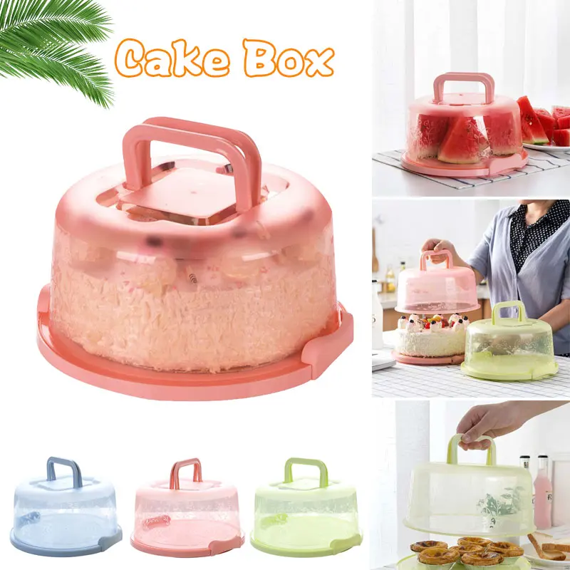 Cupcake Container Handheld Sealing Durable Round Cake Storage Box Portable Kitchen Tool Plastic Cake Box Birthday
Cupcake Container Handheld Sealing Durable Round Cake Storage Box Portable Kitchen Tool Plastic Cake Box Birthday