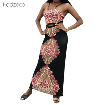 Fadzeco African Dress For Women Hollow Sling Ethnic Print Maxi Dress Slim Backless Sleeveless Long African Print Dress
Fadzeco African Dress For Women Hollow Sling Ethnic Print Maxi Dress Slim Backless Sleeveless Long African Print Dress