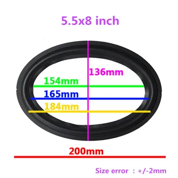 New 10 pcs = 5 Pair 5.5*8 inch 5.5x8" Woofer Repairable Parts / Speaker Rubber Surround ( 136mm / 165mm / 184mm / 200mm )
New 10 pcs = 5 Pair 5.5*8 inch 5.5x8" Woofer Repairable Parts / Speaker Rubber Surround ( 136mm / 165mm / 184mm / 200mm )