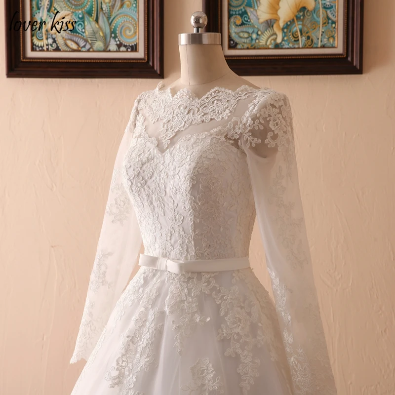 Lover Kiss Vestido De Noiva Custom Sheer Tulle Long Sleeve Wedding Dress Corset Back Lace Ball Gown Bridal Gowns For Weddings 8 Lover Kiss Vestido De Noiva Custom Sheer Tulle Long Sleeve Wedding Dress Corset Back Lace Ball Gown Bridal Gowns For Weddings 8