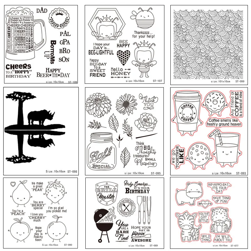 ZhuoAng Different styles Transparent and Clear Stamp DIY Scrapbooking Album Card Making DIY Decoration Making
ZhuoAng Different styles Transparent and Clear Stamp DIY Scrapbooking Album Card Making DIY Decoration Making