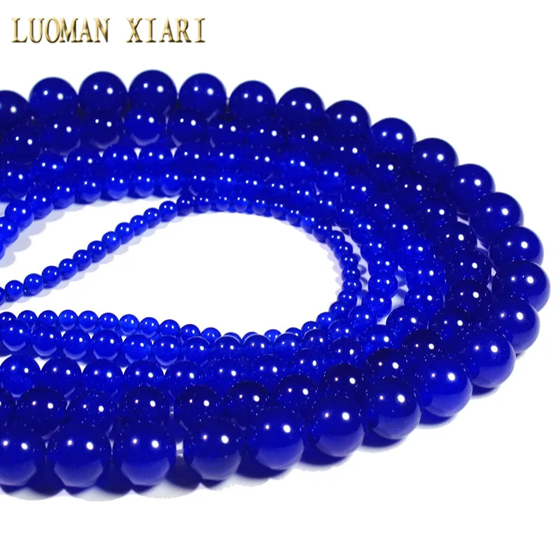 Wholesale Deep Blue White Stone Dyed Round Loose Stone Beads For Jewelry Making DIY Bracelet Necklace 4/6/8/10/12 mm Strand 15''
Wholesale Deep Blue White Stone Dyed Round Loose Stone Beads For Jewelry Making DIY Bracelet Necklace 4/6/8/10/12 mm Strand 15''