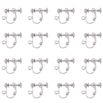 20pcs Platinum Screw Brass Clip-on Earring Components Converter for Non-pierced Ears
20pcs Platinum Screw Brass Clip-on Earring Components Converter for Non-pierced Ears