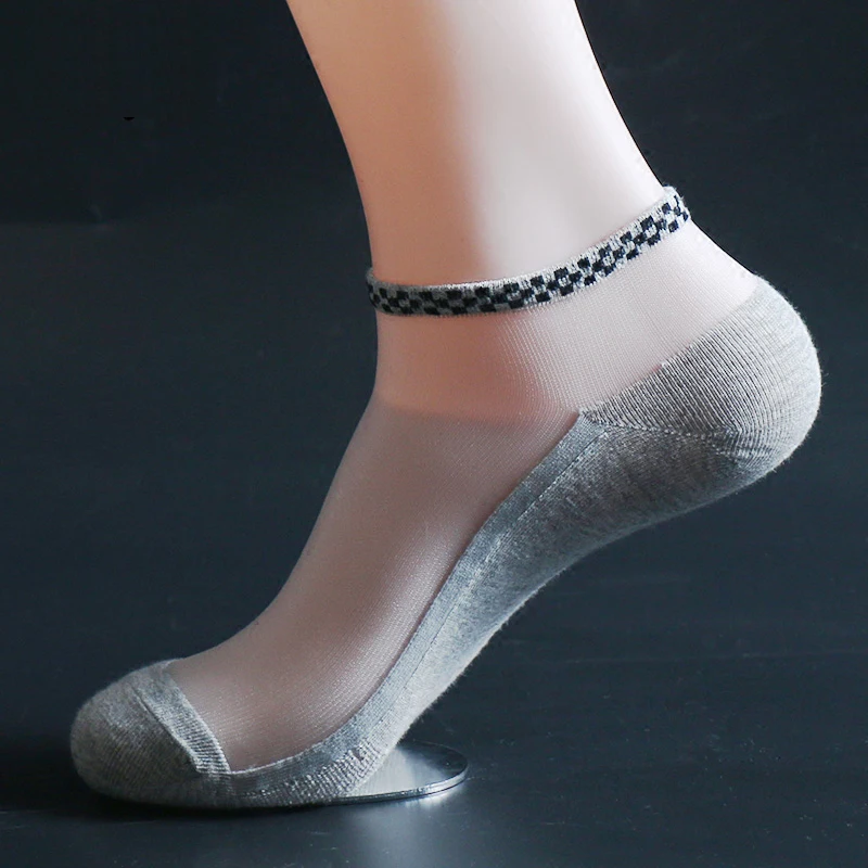 2 Pairs/Lot Summer Thin Ice Silk Cotton Checked Cool Ankle Socks Men Teenage Wicking Low Cut invisible Sox hommer Sneaker Sokken
2 Pairs/Lot Summer Thin Ice Silk Cotton Checked Cool Ankle Socks Men Teenage Wicking Low Cut invisible Sox hommer Sneaker Sokken