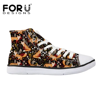 FORUDESIGNS Cute Fox Pattern Spring Canvas Shoes Women Breathable Walking Vulcanized Shoes Lace-up Girls Fashion Zapatos Mujer
FORUDESIGNS Cute Fox Pattern Spring Canvas Shoes Women Breathable Walking Vulcanized Shoes Lace-up Girls Fashion Zapatos Mujer
