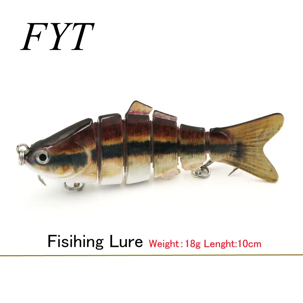 FYT Fishing Lure 10cm 18g 3D Eyes 6-Segment Lifelike Fishing Hard Lure Crankbait With 2 Hook Fishing Baits Pesca Cebo
FYT Fishing Lure 10cm 18g 3D Eyes 6-Segment Lifelike Fishing Hard Lure Crankbait With 2 Hook Fishing Baits Pesca Cebo
