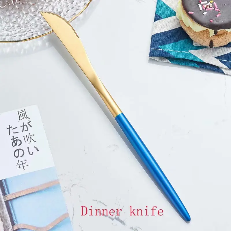 Dinner Knives Stainless Steel Gold Steak Knives Colorful Dinner Knives Steak Knife Western Style Dinner Knives Tableware
Dinner Knives Stainless Steel Gold Steak Knives Colorful Dinner Knives Steak Knife Western Style Dinner Knives Tableware