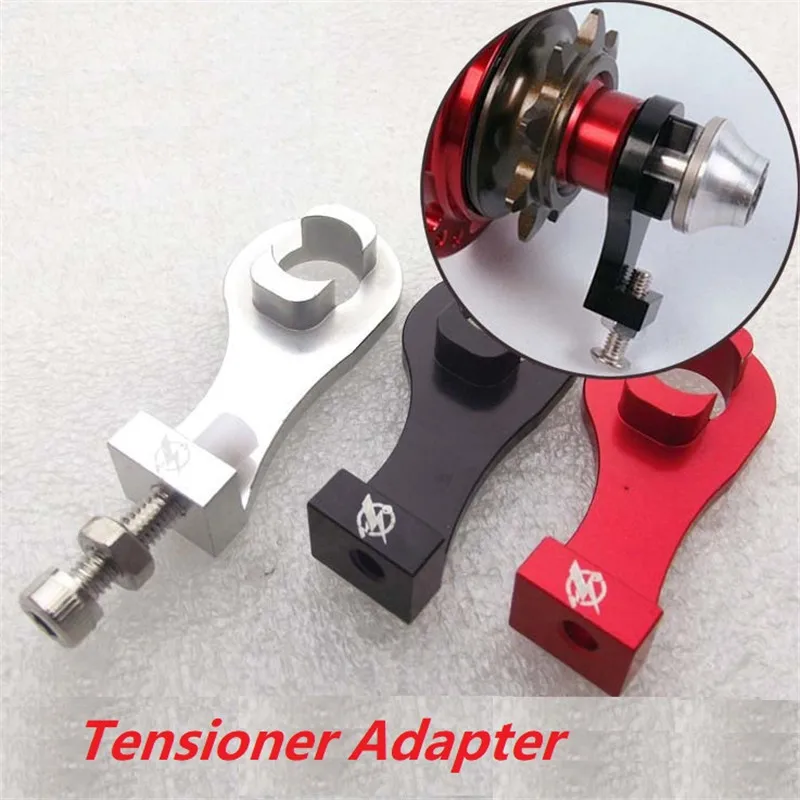 Bicycle Chian Tensioner Adapter Guide Chain Device Aluminum Alloy Silver / Black Single Speed Folding Bike Accessories
Bicycle Chian Tensioner Adapter Guide Chain Device Aluminum Alloy Silver / Black Single Speed Folding Bike Accessories