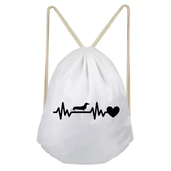 THIKIN Heartbeat Dachshunds Women Drawstring Bags Mom Style Fashion Shoulder Bags Girls Travel Storage Pouch Custom New Arrival
THIKIN Heartbeat Dachshunds Women Drawstring Bags Mom Style Fashion Shoulder Bags Girls Travel Storage Pouch Custom New Arrival
