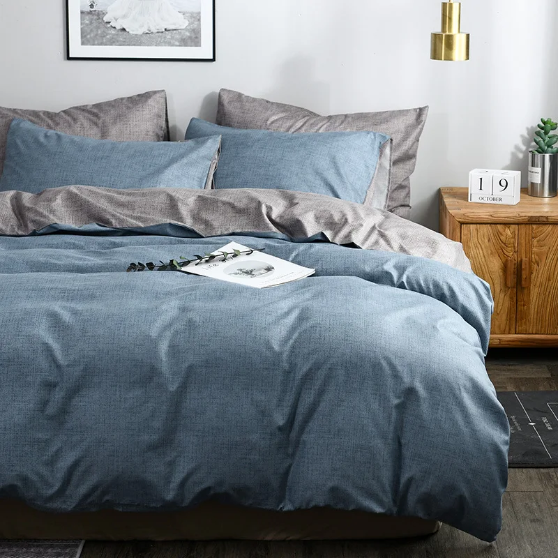 Plain Color Simple Home Bedding Set fashion Luxury Include Quilt Cover and Pillowcase Queen Size Full Size Comforter Bedding Set
Plain Color Simple Home Bedding Set fashion Luxury Include Quilt Cover and Pillowcase Queen Size Full Size Comforter Bedding Set
