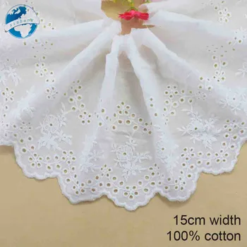 15cm white 100% cotton embroidery lace french lace ribbon fabric guipure diy trims warp knitting sewing Accessories#3704
15cm white 100% cotton embroidery lace french lace ribbon fabric guipure diy trims warp knitting sewing Accessories#3704