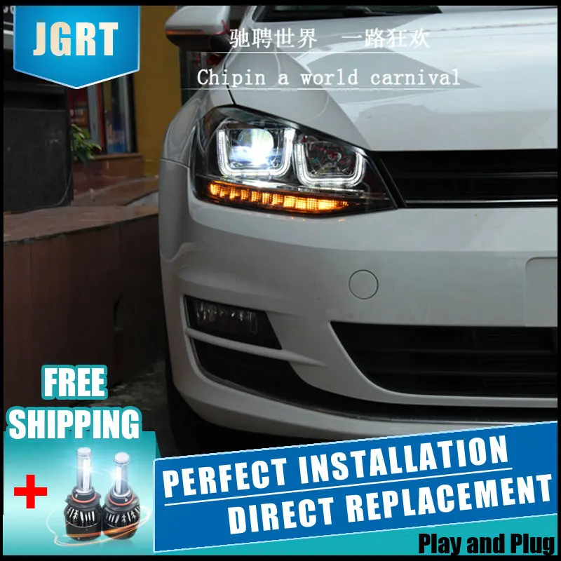 2PCS LED Headlights For VW Golf 7 2013-2015 Car Led Lights Double Xenon Lens Car Accessories Daytime Running Lights Fog Light
2PCS LED Headlights For VW Golf 7 2013-2015 Car Led Lights Double Xenon Lens Car Accessories Daytime Running Lights Fog Light
